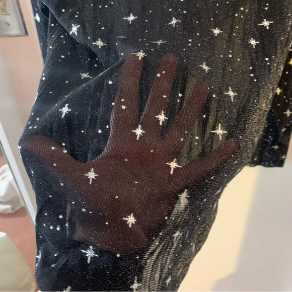 RITERA MESH TOP, TURTLE NECK, LONG SLEEVES - GALAXY. SZ 3X - Picture 5 of 9